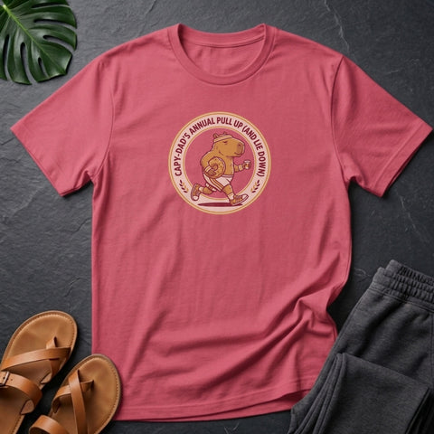 Capy-Dad's Annual Pull Up (And Lie Down) T-Shirt