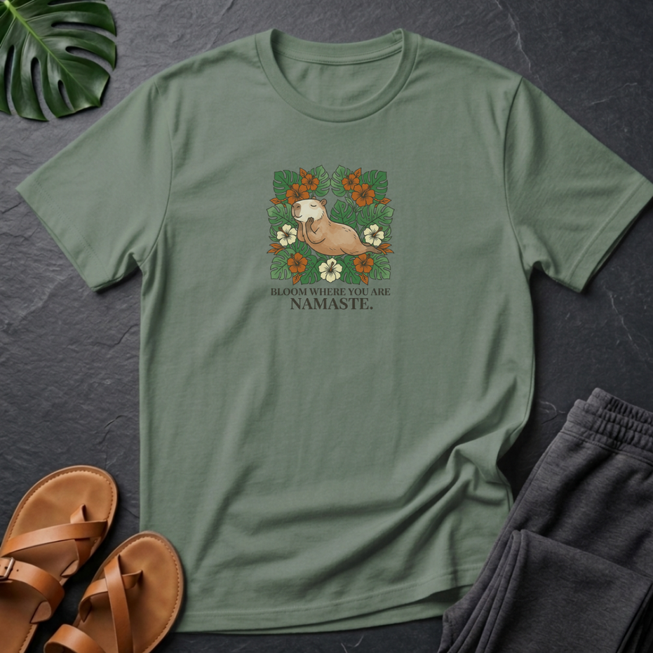 Capybara Bloom Where You Are Namaste