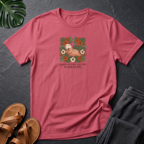 Capybara Bloom Where You Are Namaste