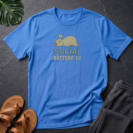 Social Battery Capybara T-shirt