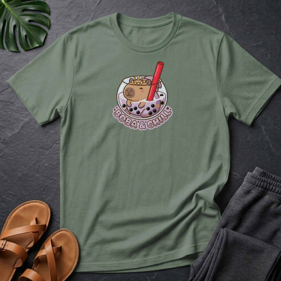 Boba And Chill Capybara T-shirt
