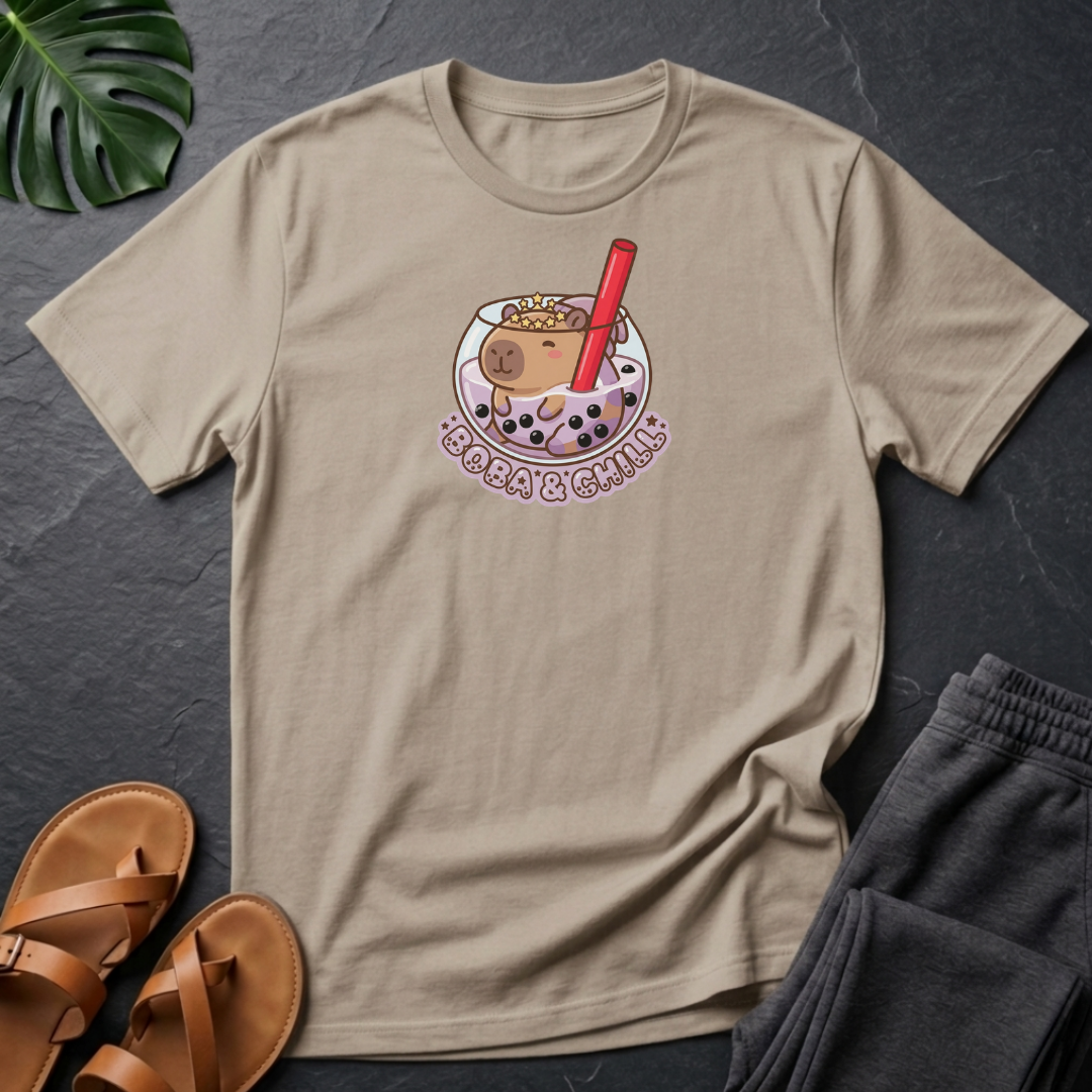Boba And Chill Capybara T-shirt
