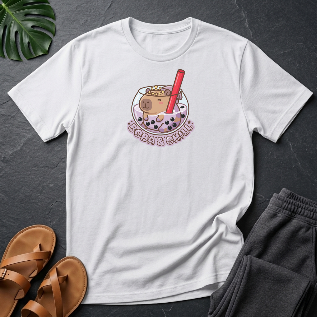 Boba And Chill Capybara T-shirt