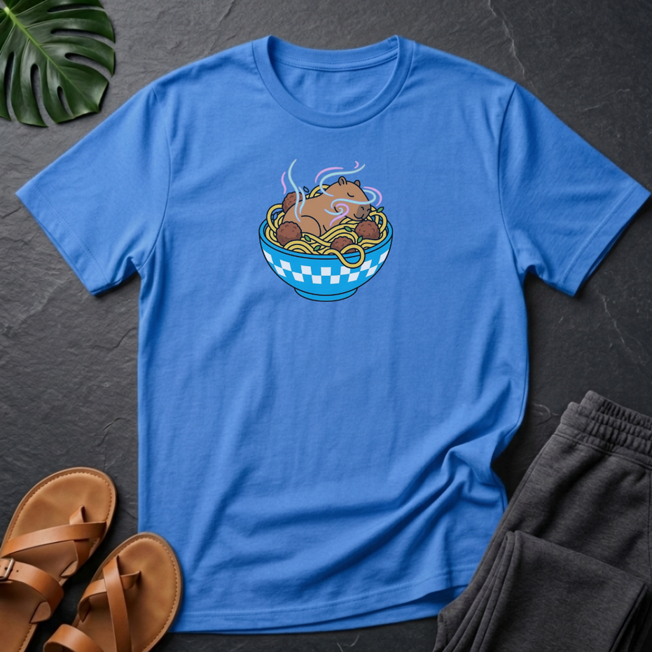 Spaghetti Dreaming Capyabara T Shirt