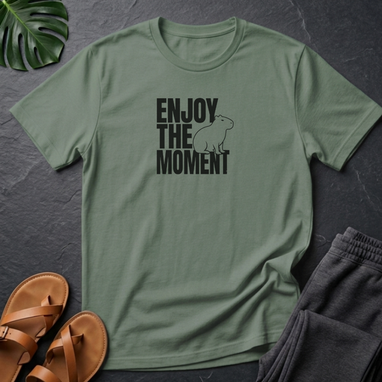 Capybara Enjoy The Moment Black