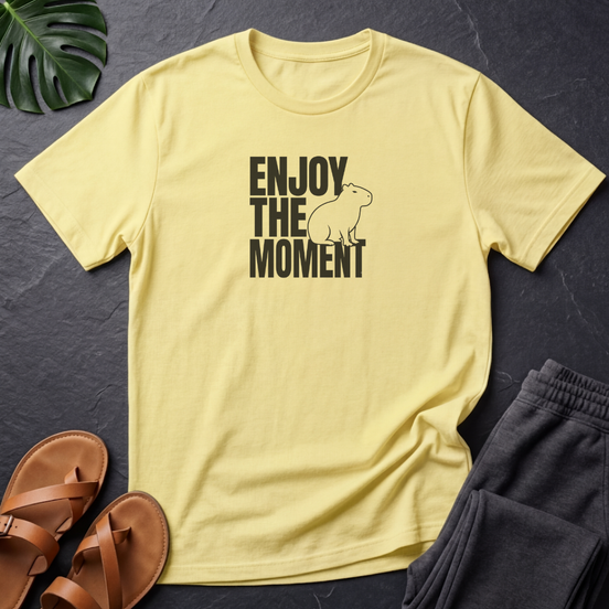 Capybara Enjoy The Moment Black