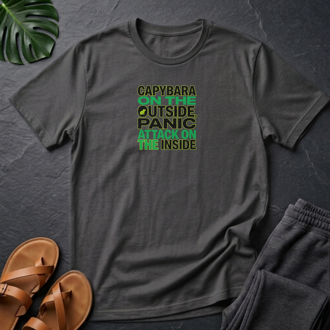 Capybara On The Outsidde Panic Attack On The Inside