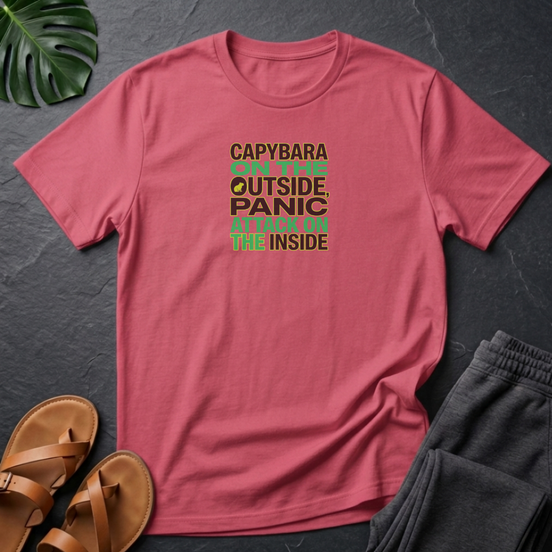Capybara On The Outsidde Panic Attack On The Inside