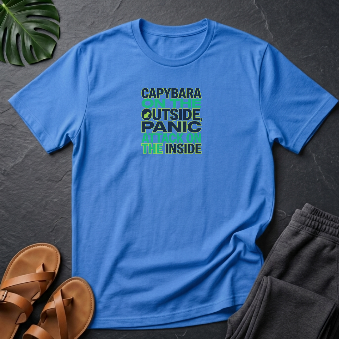 Capybara On The Outsidde Panic Attack On The Inside