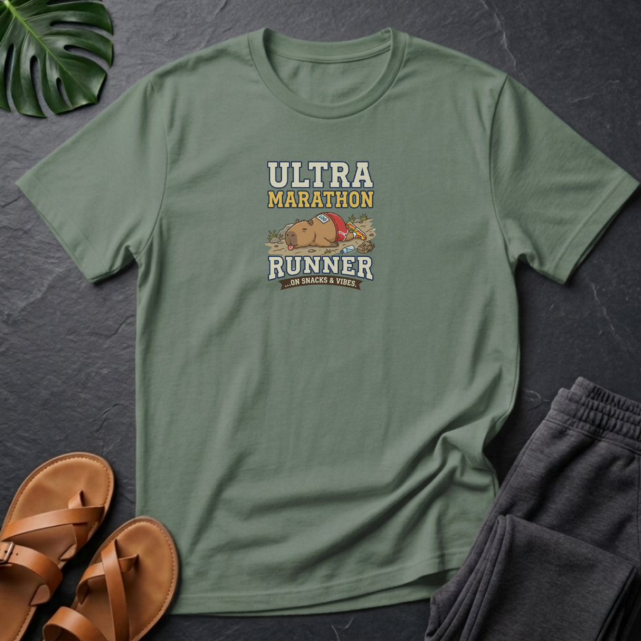 Capybara Ultra Marathon Runner On Snacks & Vibes