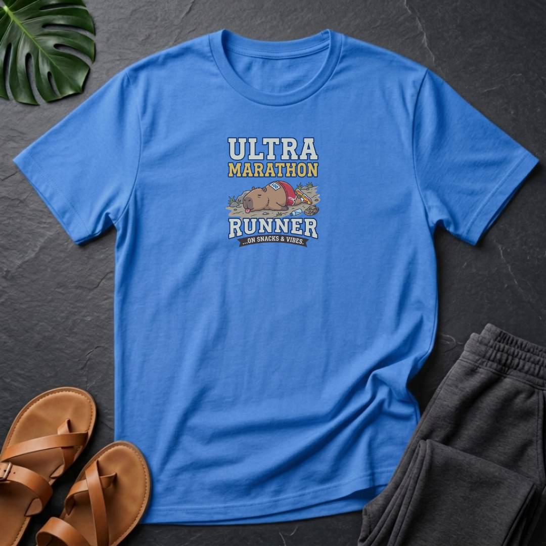 Capybara Ultra Marathon Runner On Snacks & Vibes