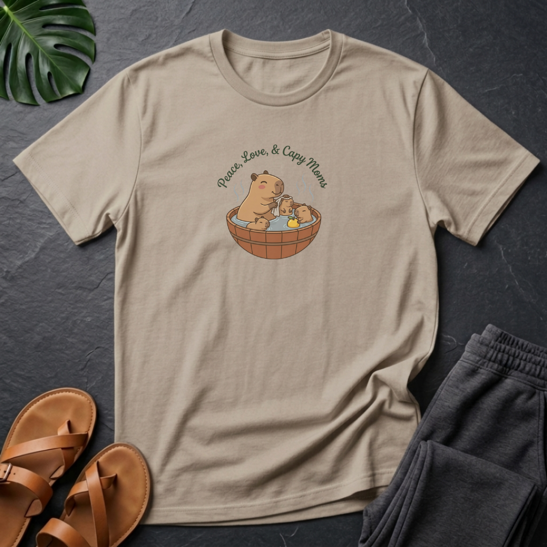 Capybara Peace, Love ,& Capy Moms