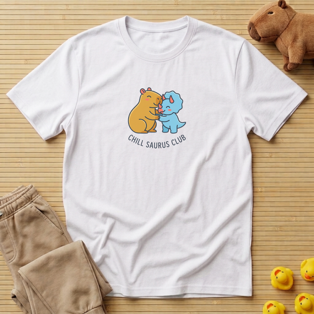 Capybara Club Chill Saurus T-shirt