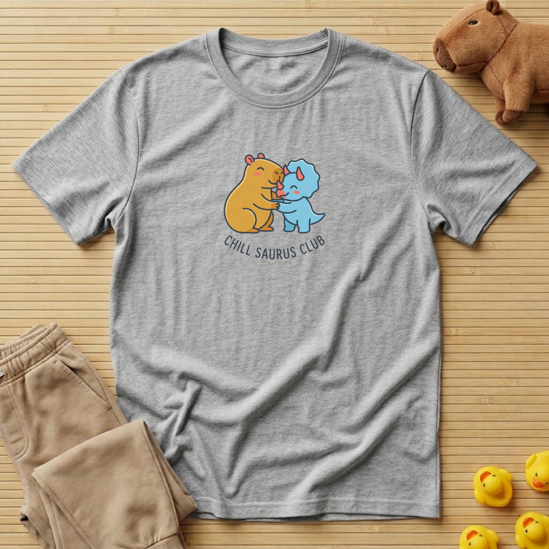 Capybara Club Chill Saurus T-shirt