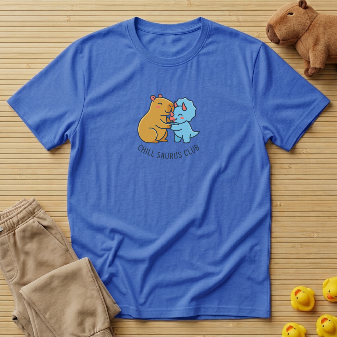 Capybara Club Chill Saurus T-shirt