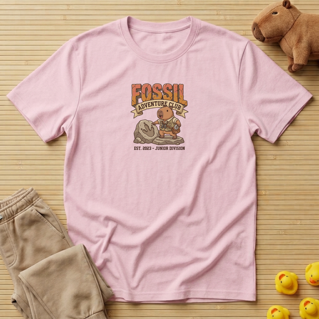 Capybara Fossil Adventure Club T-shirt
