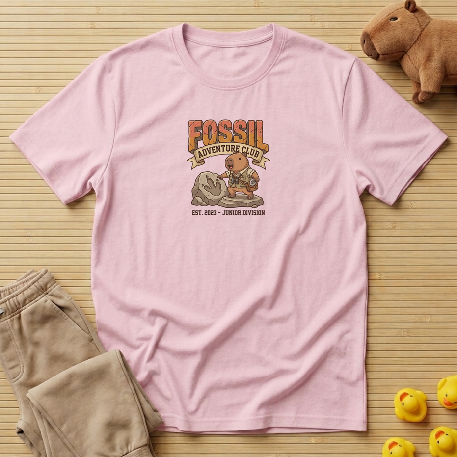 Capybara Fossil Adventure Club T-shirt