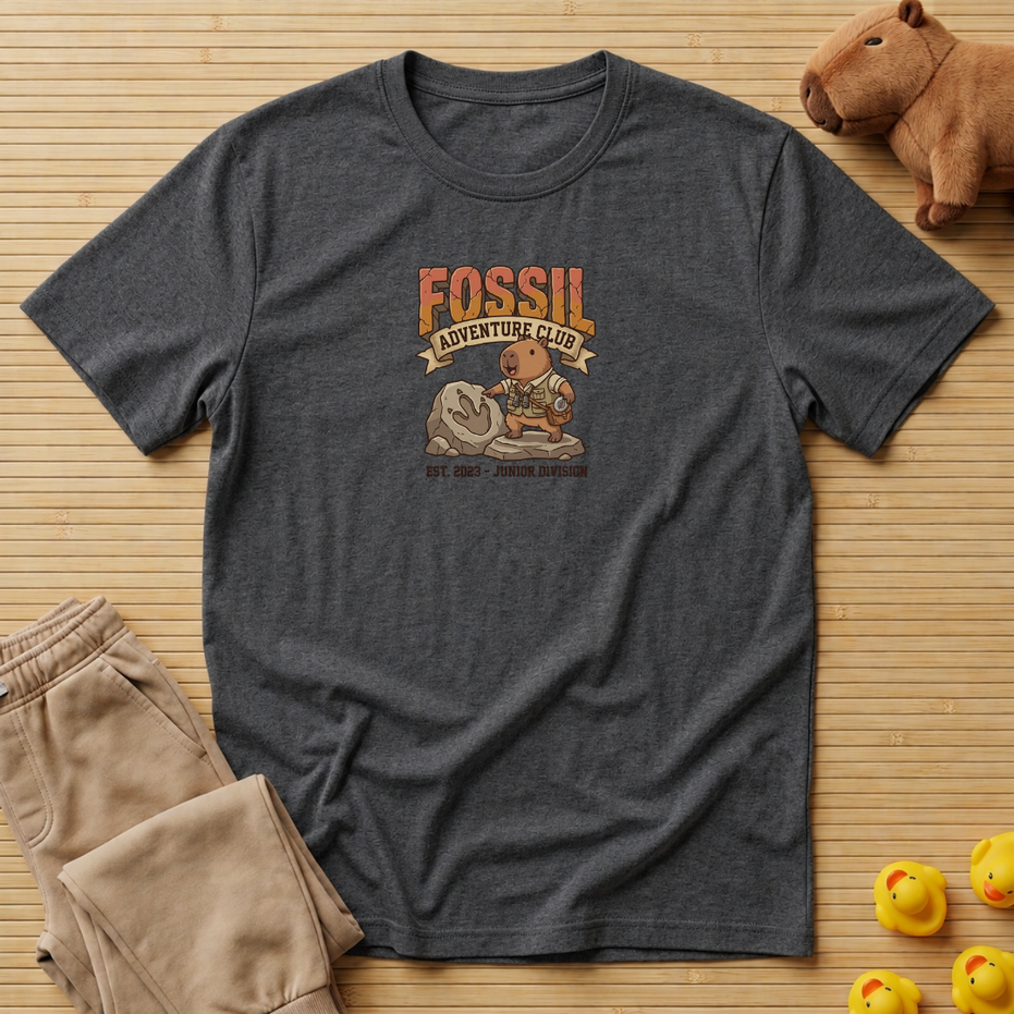 Capybara Fossil Adventure Club T-shirt