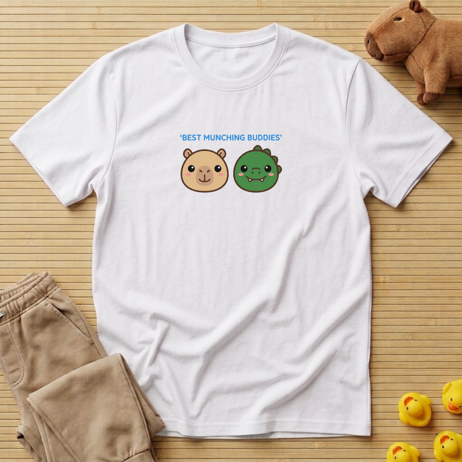 Capybara Best Munching Buddies T-shirt