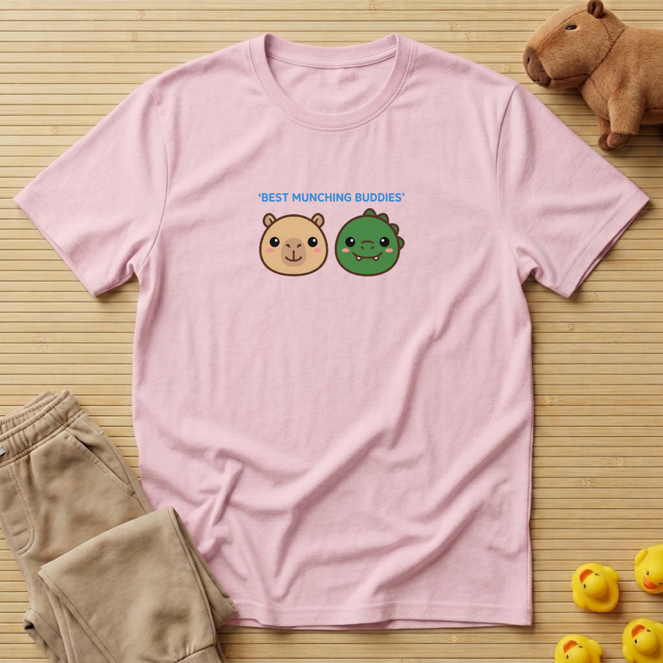Capybara Best Munching Buddies T-shirt