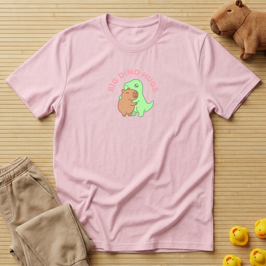 Capybara Big Dino Hugs T-shirt