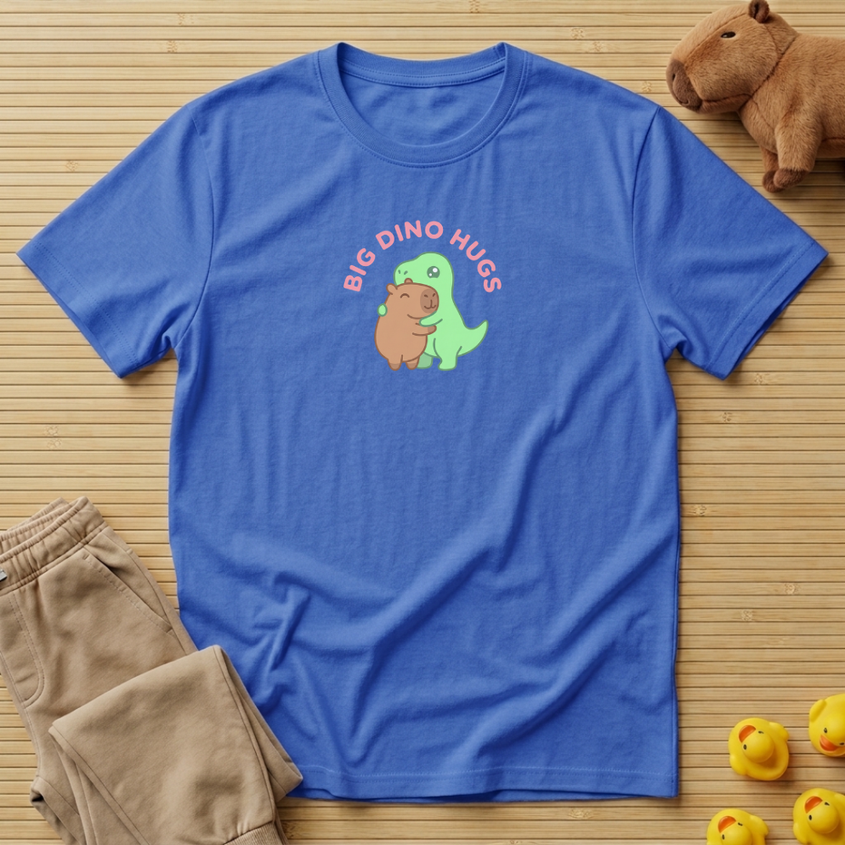 Capybara Big Dino Hugs T-shirt
