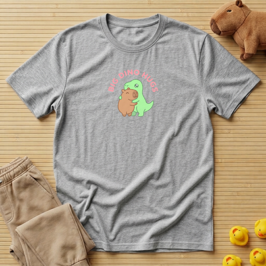 Capybara Big Dino Hugs T-shirt