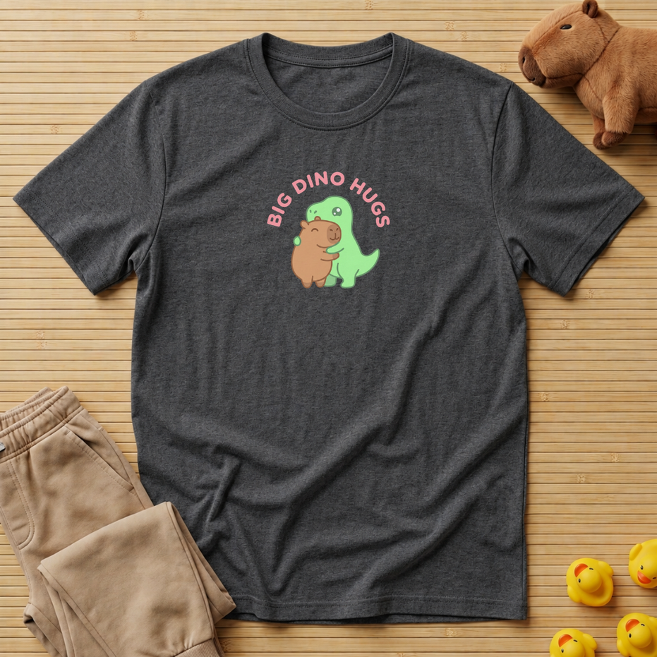 Capybara Big Dino Hugs T-shirt