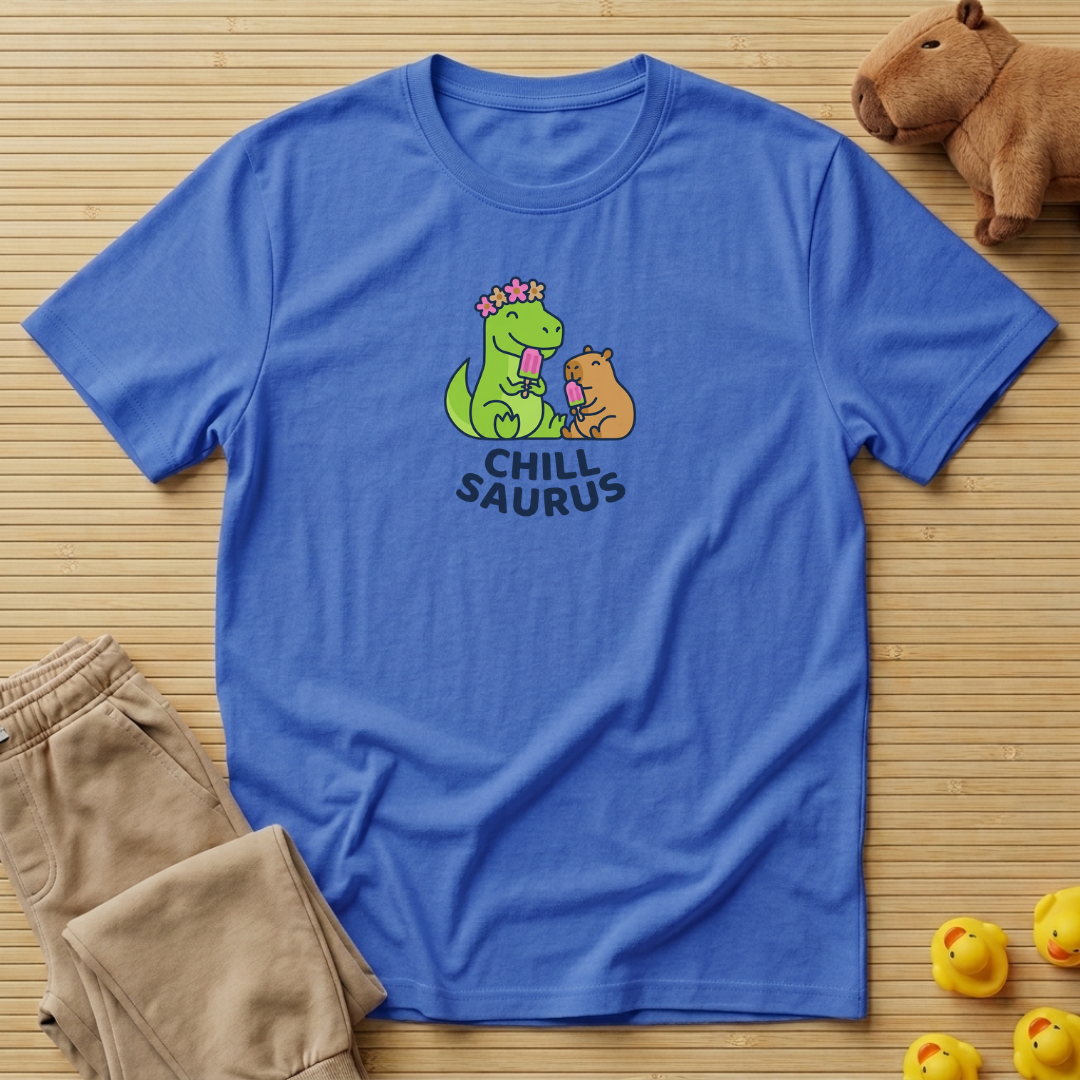 Capybara Chill Saurus Dino T-shirt