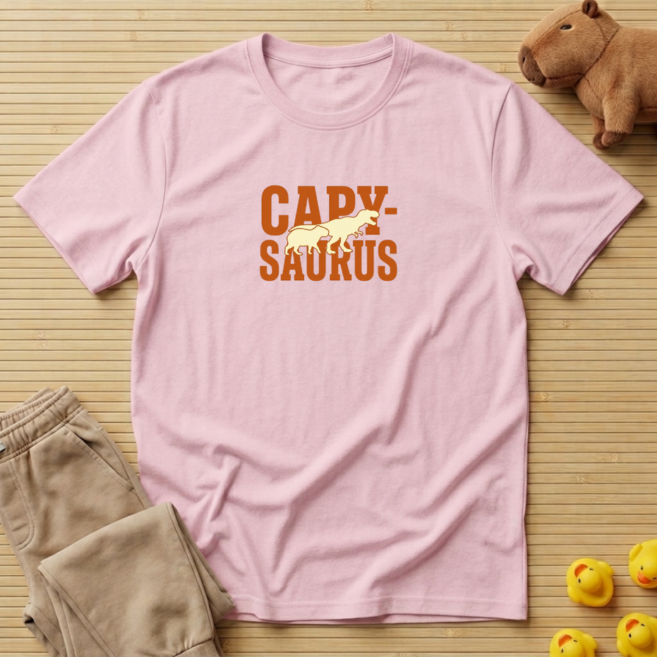 Capybara Capy-Saurus Letters T-shirt