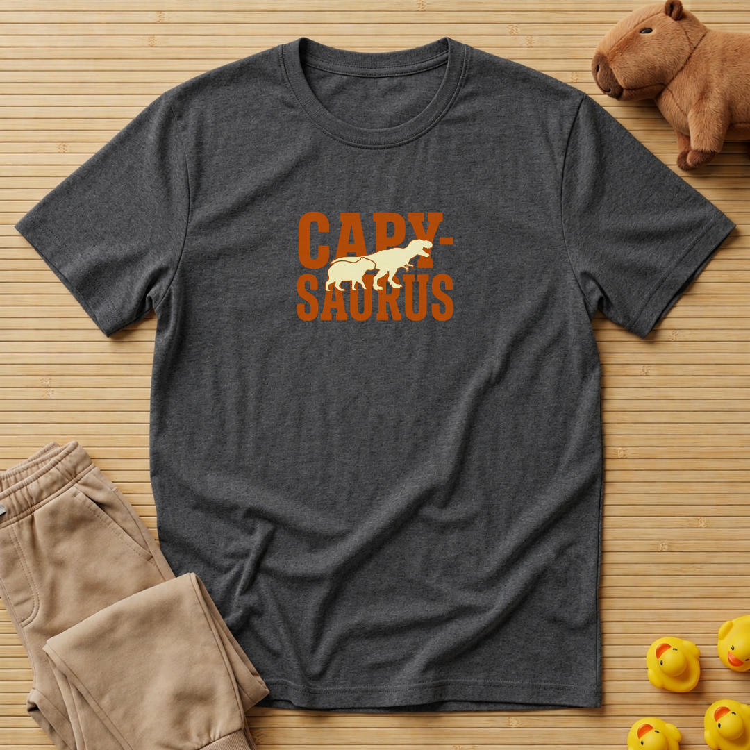 Capybara Capy-Saurus Letters T-shirt