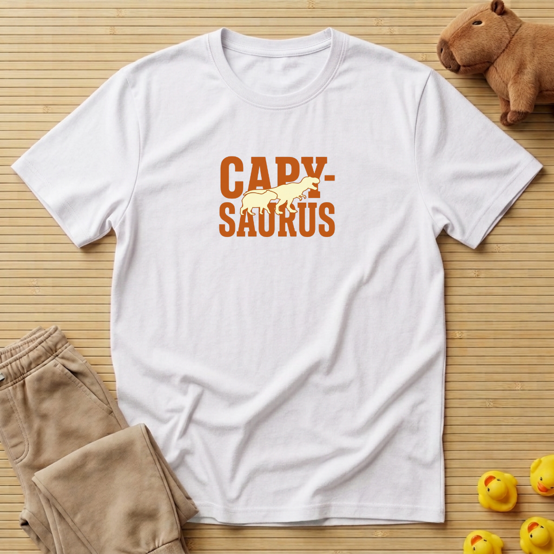 Capybara Capy-Saurus Letters T-shirt
