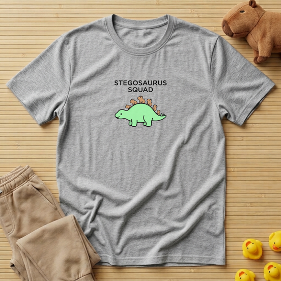 Capybara Stegosaurus Squad T-shirt