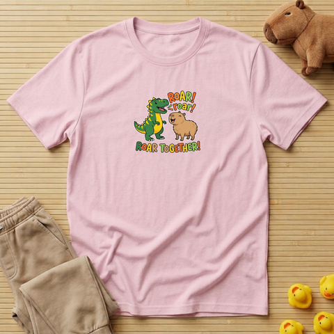 Capybara Roar Roar Together! T-Shirt