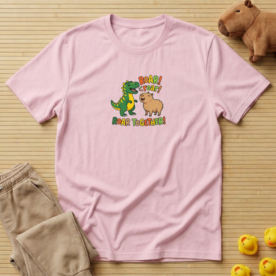 Capybara Roar Roar Together! T-shirt