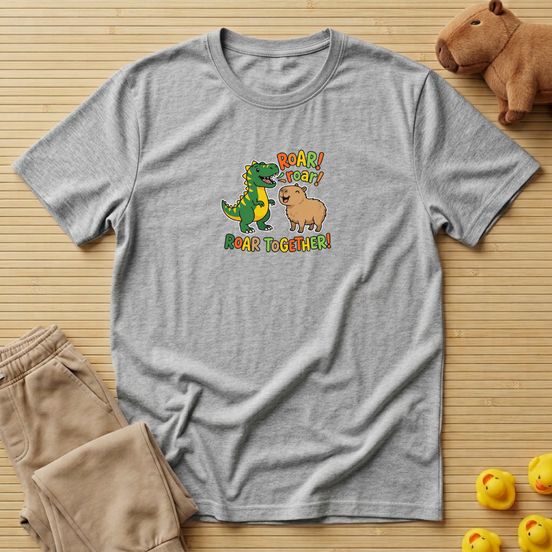 Capybara Roar Roar Together! T-shirt