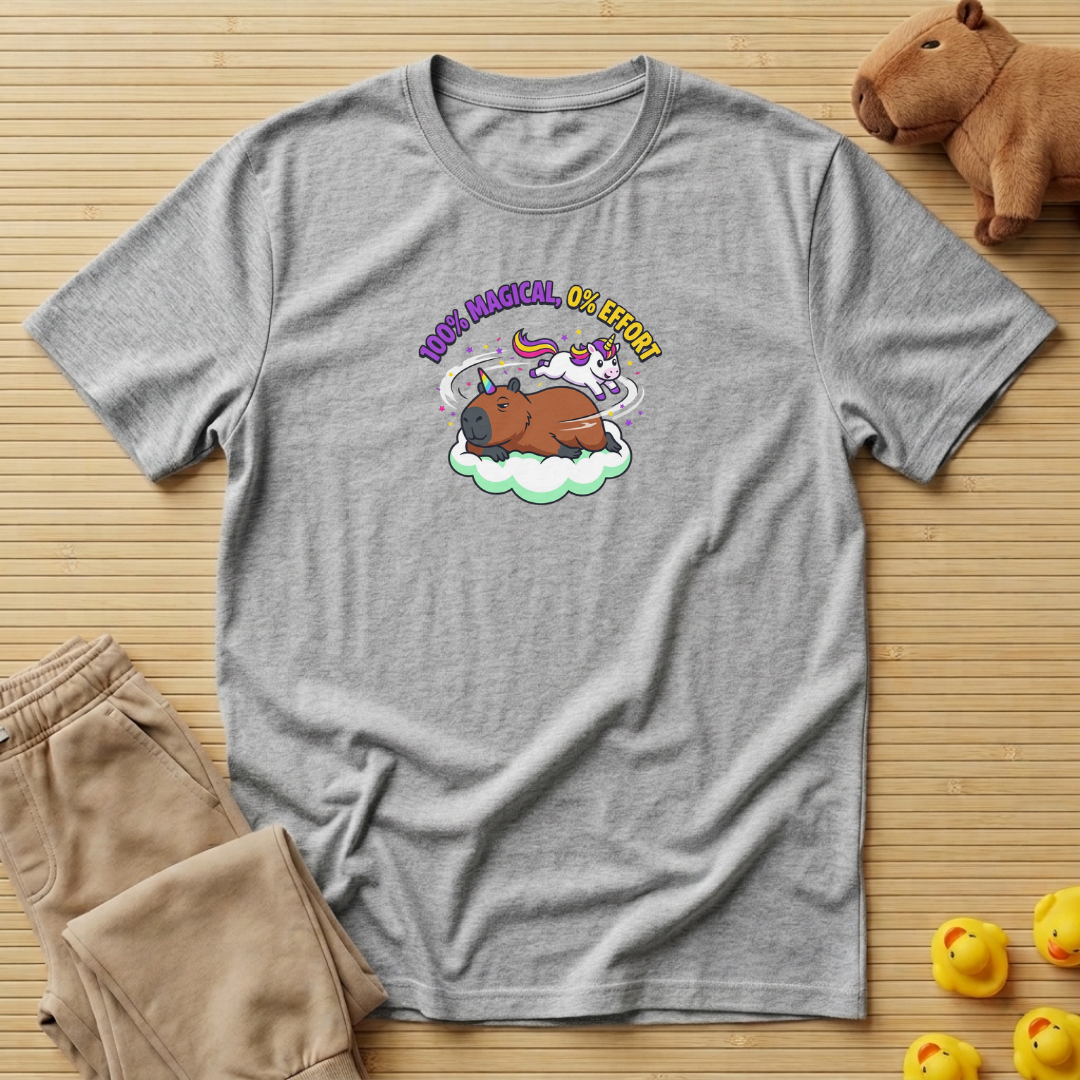 Capybara 100% Magical 0% Effort T-Shirt