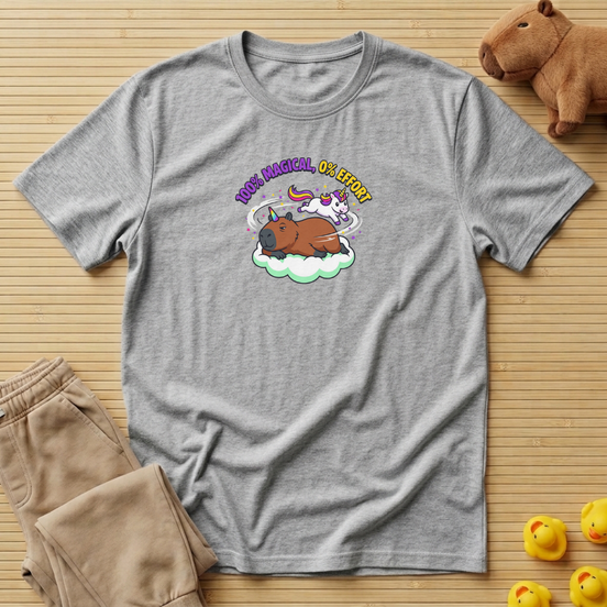 Capybara 100% Magical 0% Effort T-shirt