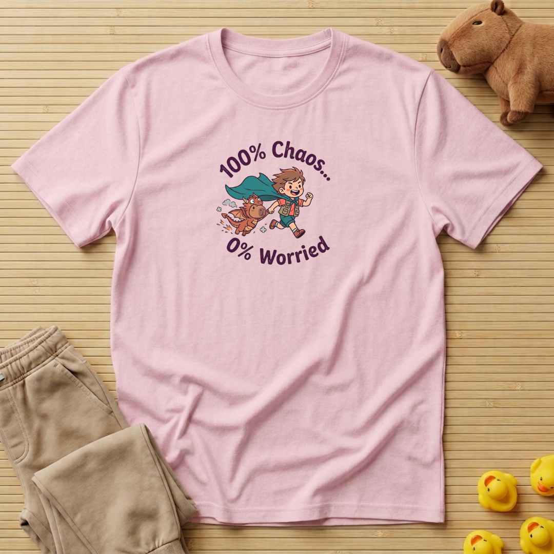 Capybara 100% Chaos 0% Worried T-shirt