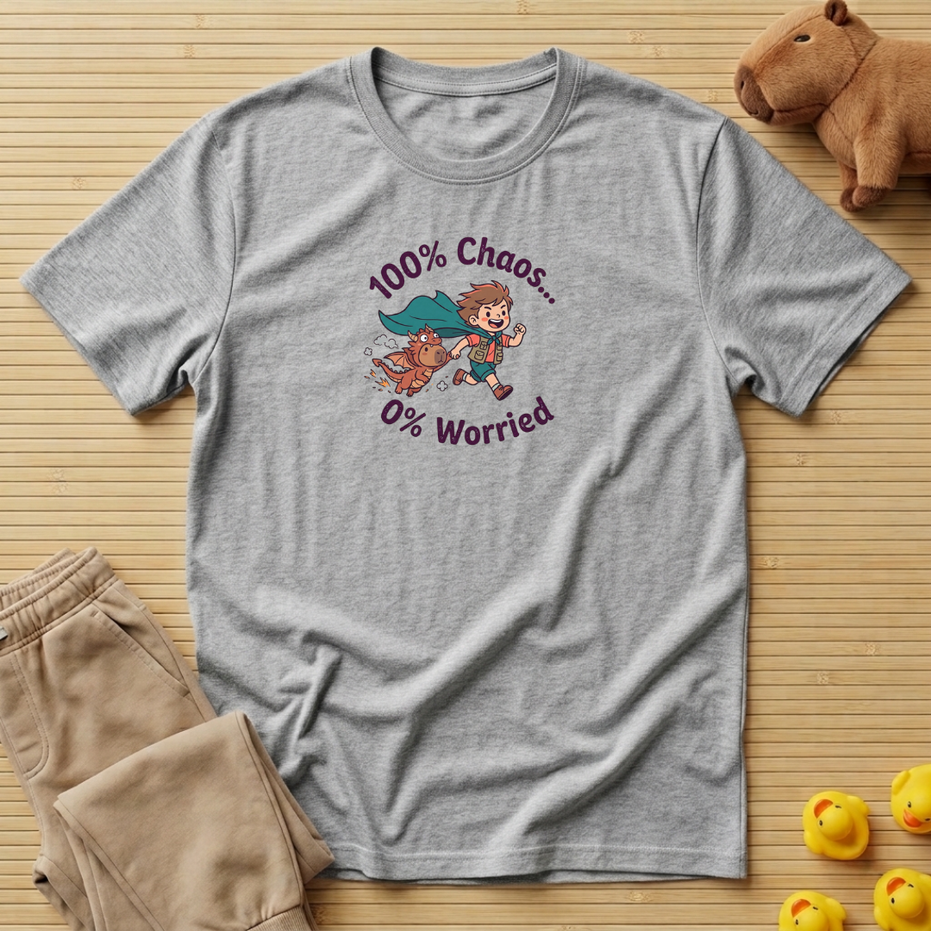 Capybara 100% Chaos 0% Worried T-shirt