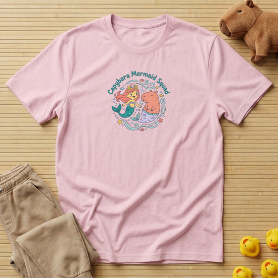 Capybara Mermaid Squad T-shirt