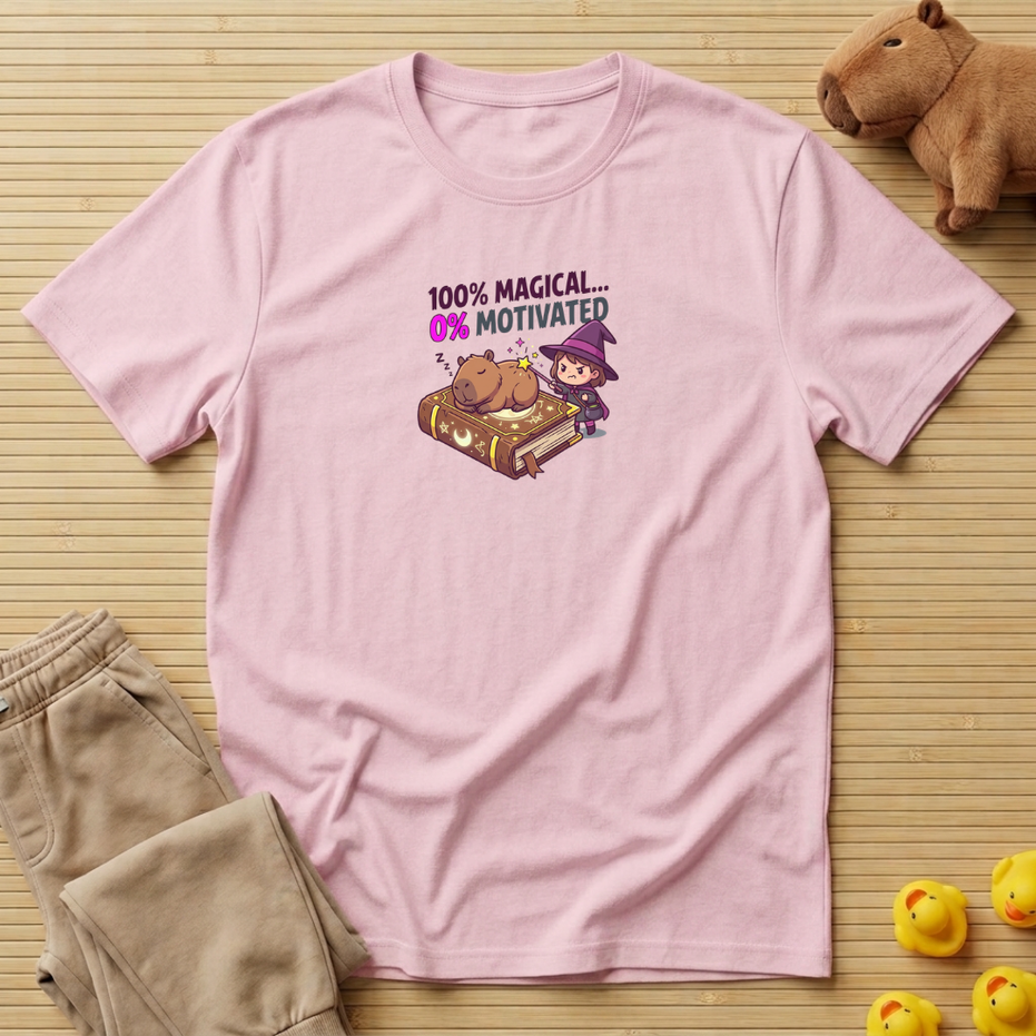 Capybara 100% Magical 0% Motivated T-shirt