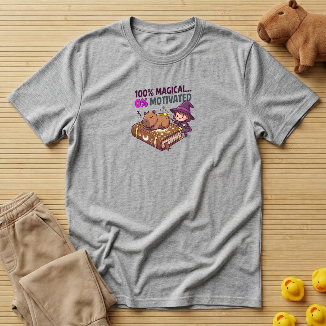 Capybara 100% Magical 0% Motivated T-shirt