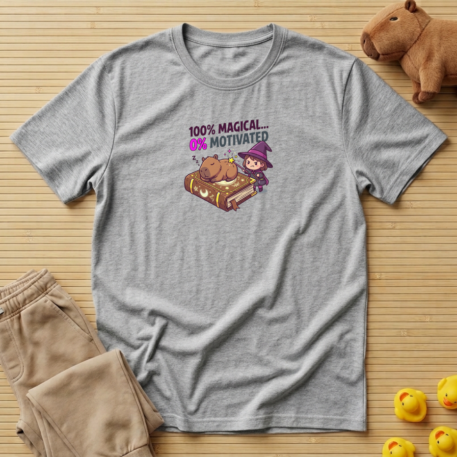 Capybara 100% Magical 0% Motivated T-shirt