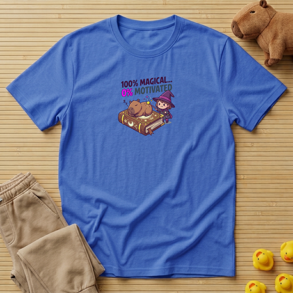 Capybara 100% Magical 0% Motivated T-shirt