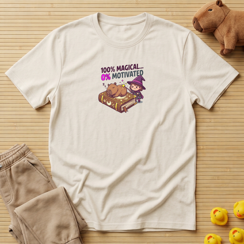 Capybara 100% Magical 0% Motivated T-shirt