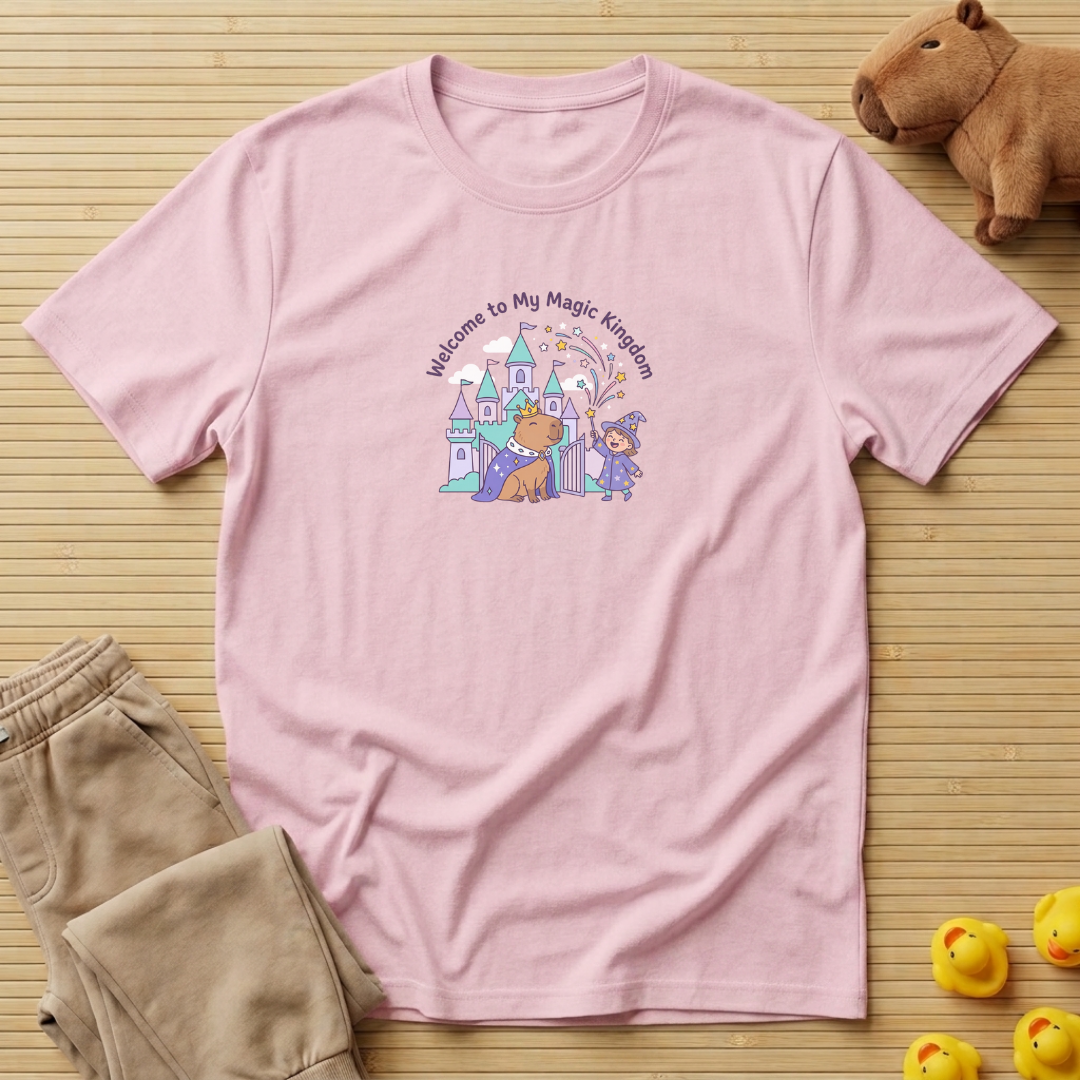 Capybara Welcome To My Magic Kindgdom T-shirt