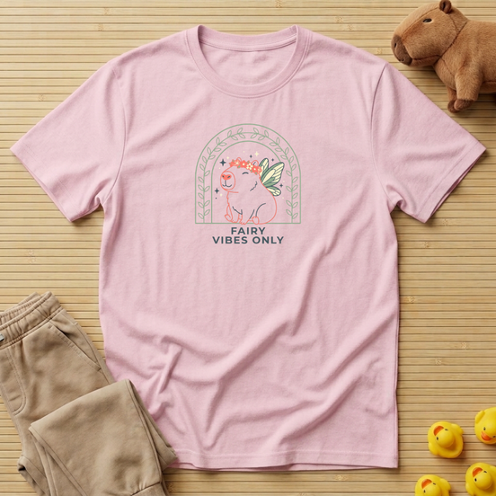 Capybara Fairy Vibes Only T-shirt