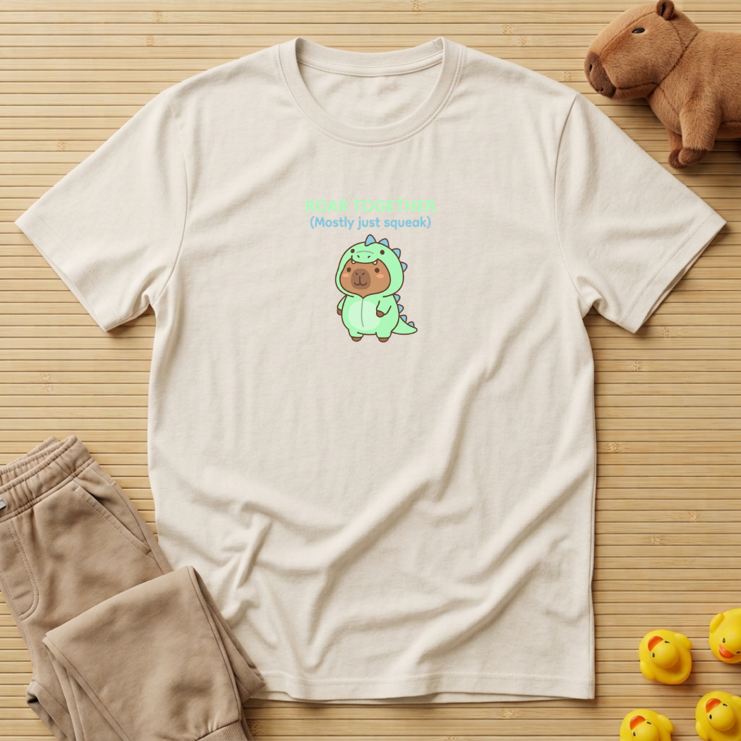 Capybara Roar Together Mostly Just Squeak T-Shirt