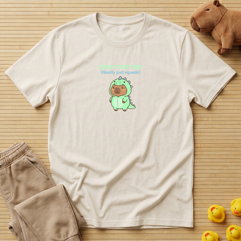 Capybara Roar Together Mostly Just Squeak T-Shirt